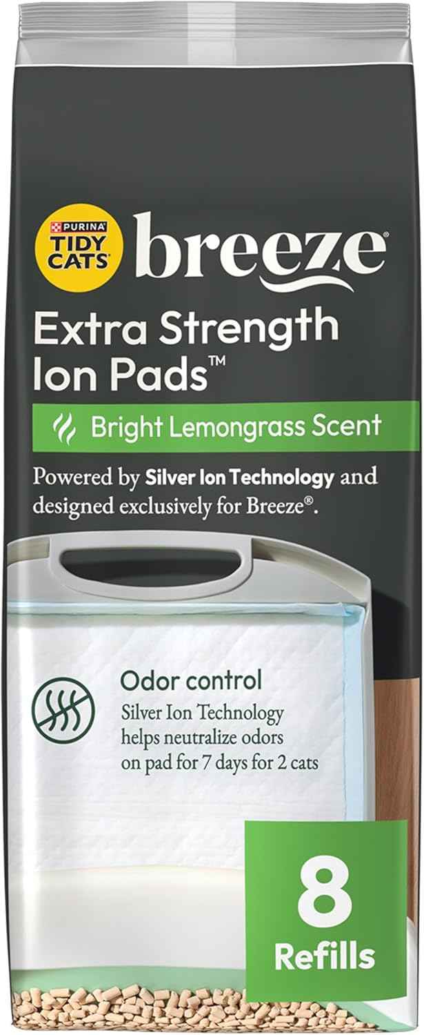 Purina Tidy Cats Cat Litter Breeze Pads Refill Pack Multi Cat Litter Pads - 8 ct. Bag