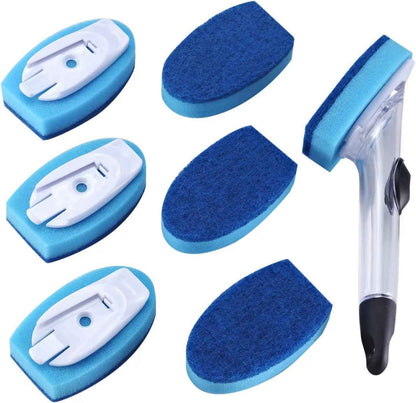 Dish wand with 7 pack dishwashing sponge refills for household cleaning