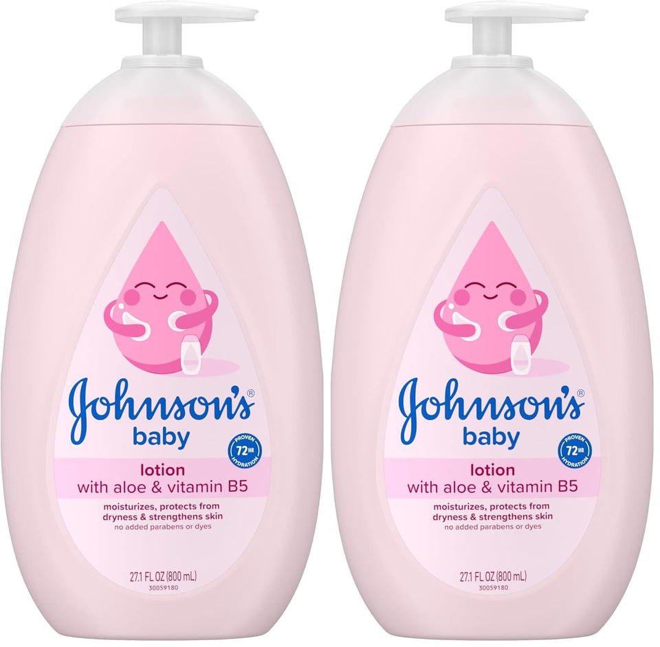 johnsons baby lotion with coconut oil aloe vera vitamin b5 72hr hydration
