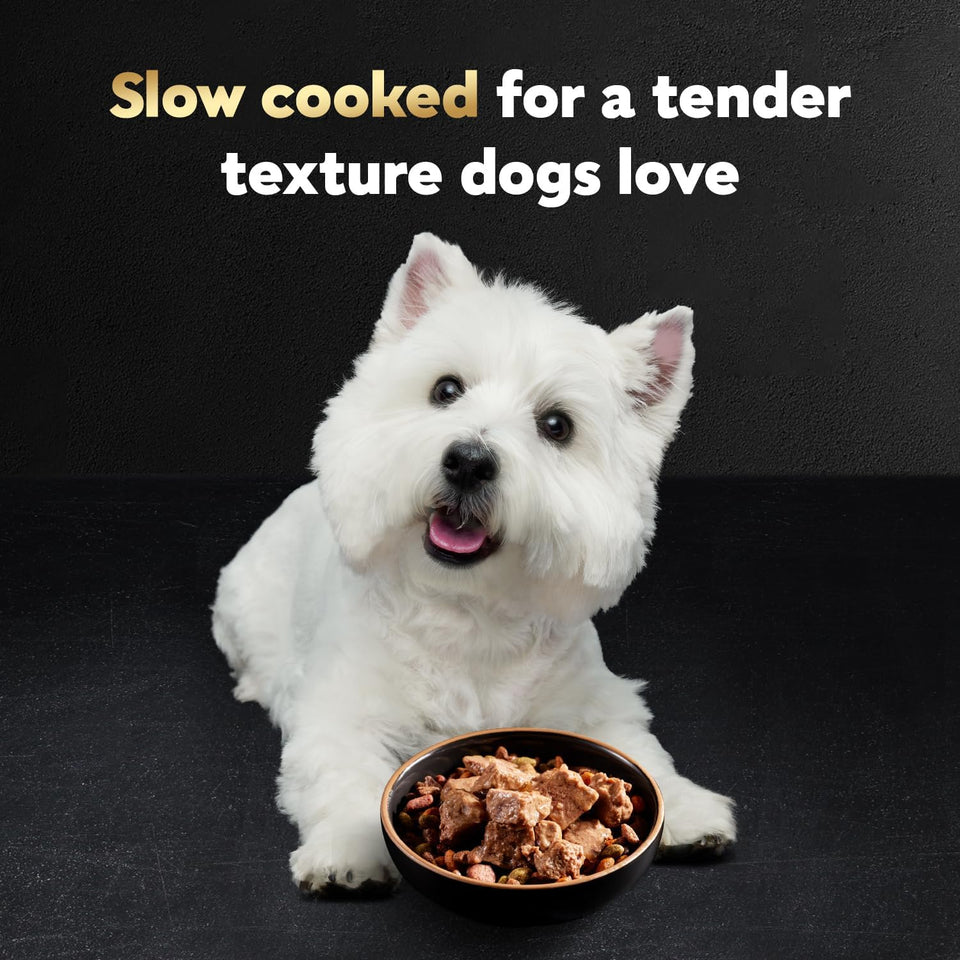 cesar loaf in sauce wet dog food rotisserie chicken, filet mignon, angus beef, and ham & egg flavors variety pack