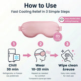 Cooling Eye Mask for Puffy Eyes - Relaxing Gift for Women with Migraine Relief
