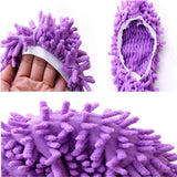 Mop Slippers Shoes 5 Pairs (10 Pieces) - Microfiber Cleaning House Mop Slippers Floor Cleaning Tools Shoe Cover Soft Washable Reusable Microfiber Foot Socks Floor Cleaning Tools Shoe Cover