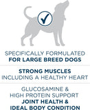 Purina ONE Plus Large Breed Adult Dog Food Dry Formula, 40 lb. Bag - Natural Chicken Flavor, 100% Real Protein