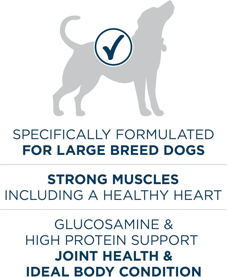 Purina ONE Plus Large Breed Adult Dog Food Dry Formula, 40 lb. Bag - Natural Chicken Flavor, 100% Real Protein