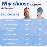Cooling Eye Mask for Puffy Eyes - Relaxing Gift for Women with Migraine Relief