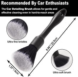 7-piece car wheel brush kit with metal-free design, soft-bristled rim cleaner, and tire shine applicator pad for gentle cleaning and detailing