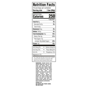 clif bar cool mint chocolate energy bars with caffeine 10-pack organic oats non-gmo