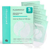 Patchology under eye gel patches for natural skincare treatment, puffy eyes, dark circles, and eye bags, 5 pairs