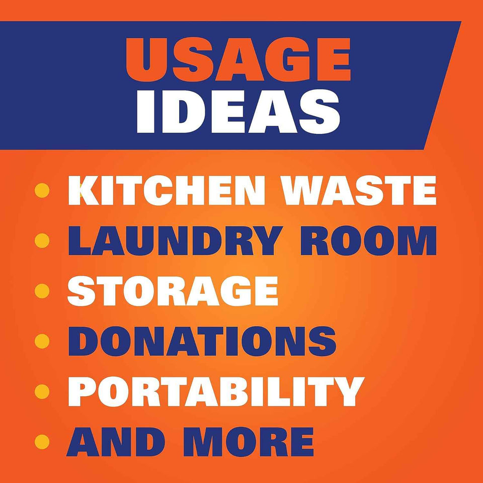 Hefty Ultra Strong 13 Gallon Trash Bags, Tall Kitchen Trash Bags 13 Gallon Size, White, Fabuloso Citrus & Fruits Scent, 80 Bags