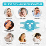 znöcuetöd blue cold face eye mask ice pack for facial puff, dark circles and skin care