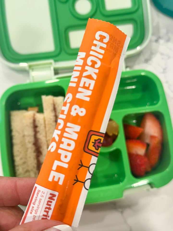 New Primal Snack Mates Gluten-Free Chicken & Maple Sticks, Healthy Snacks for Kids, Low Sugar High Protein, 15 Pack