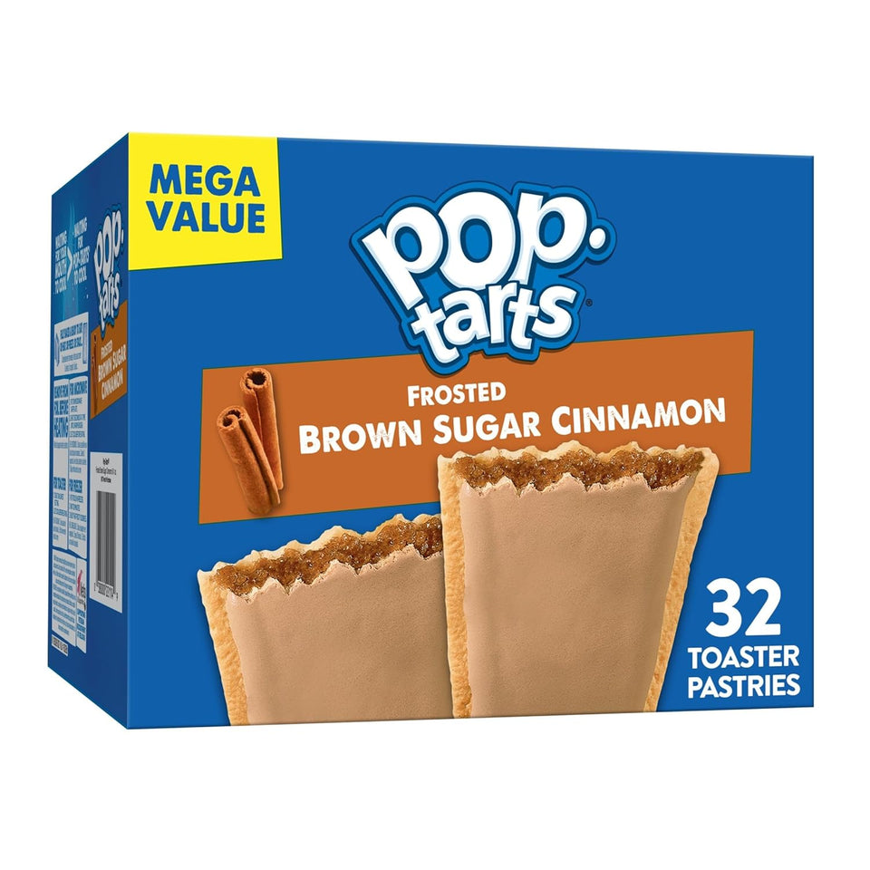 frosted brown sugar cinnamon pop-tarts breakfast snacks family pack 32 count