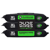 duke unscented extra-large adult wet wipes - 3 pack, 144 flushable wipes, septic and sewer safe