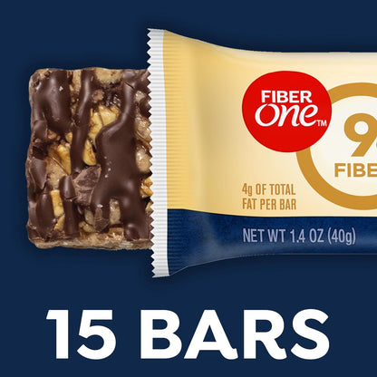 Fiber One Chewy Bars, Mega Pack, 15 Count, Oats and Chocolate, 21.2 oz