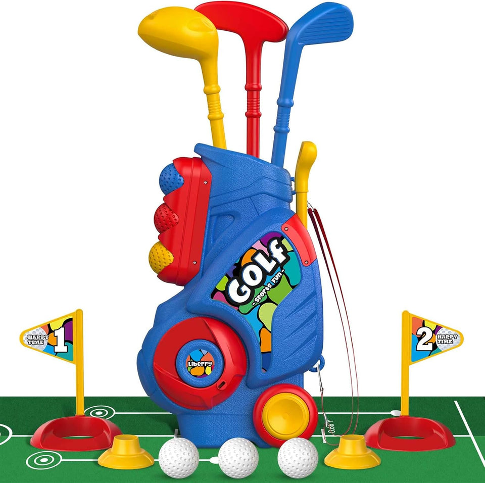 liberry-toddler-golf-set-upgraded-kids-golf-cart-unique-shoulder-strap-design-indoor-outdoor-golf-toys
