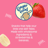 Earth's Best Organic Baby Food - Teething Snack for Babies 6 Months and Older - Strawberry Banana Crunchy Sticks, 5 Pack (.56 oz each)