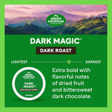 Green Mountain Coffee Roasters Dark Magic coffee pods, 96 count, dark roast, single-serve K-Cup, compatible with Keurig