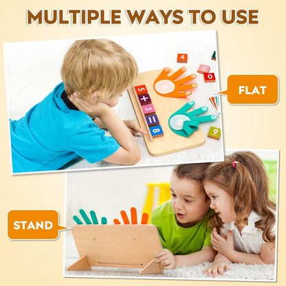 Preschool Learning Toys for Toddlers 2-4, Educational Math Manipulatives Number Counting Blocks for Kids, Montessori Toys for 3-5 Year Old Boys Girls Birthday Gifts