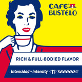 Café Bustelo dark roast espresso capsules, 40 count, Nespresso Original Line compatible, intensive flavor