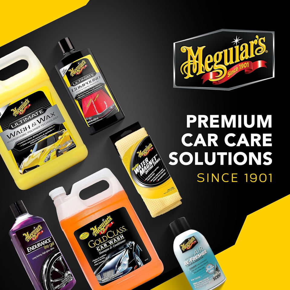Meguiar's G191700 smooth surface clay kit for safe and easy car claying, glass finish results