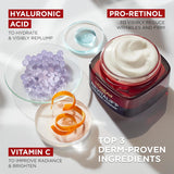 L'Oreal Paris Revitalift triple power anti-aging face moisturizer with pro retinol and hyaluronic acid, 2.55 oz