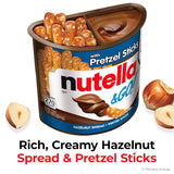 Nutella & GO! 12-pack snack cups with hazelnut spread and pretzel sticks, 1.9 oz each