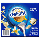 International Delight French Vanilla Single-Serve Coffee Creamer 192 Count Pack of 1 Shelf Stable Non-Dairy
