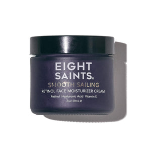 eight saints retinol facial moisturizer cream, firming face neck eye wrinkles lines deep hydrating lotion fragrance-free 2 ounces