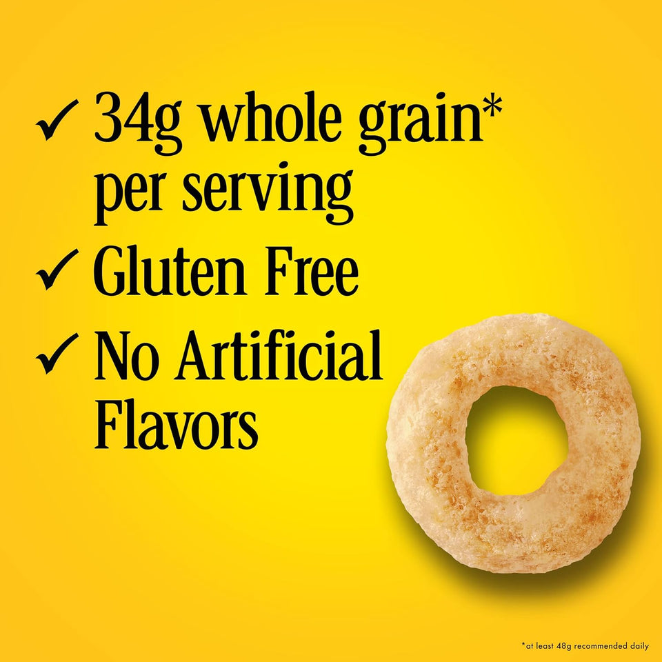 Cheerios Limited Edition Heart Shapes, Affirmations Box, Gluten Free, Giant Size, 20 oz Cereal