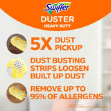 Swiffer Heavy Duty 3 ft Extendable Handle Duster Starter Kit with 3 Refills and Lock Dust