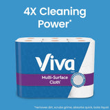 Viva Multi-Surface Cloth Paper Towels, Task Size, 2 Packs of 6, 81 Sheets Per Roll