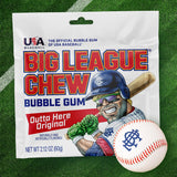 big league chew outta here original bubble gum classic ballpark flavor 12 pack