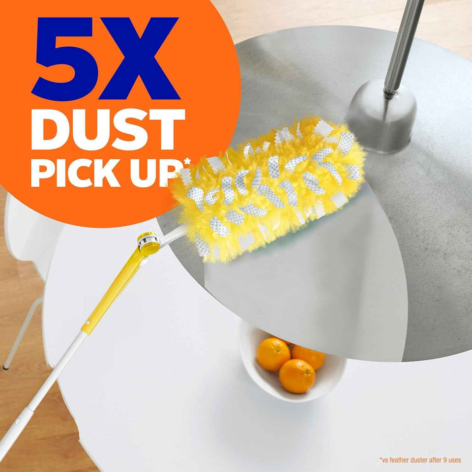 Swiffer Duster Heavy Duty 3 ft Extendable Handle Starter Kit with 3 Refills