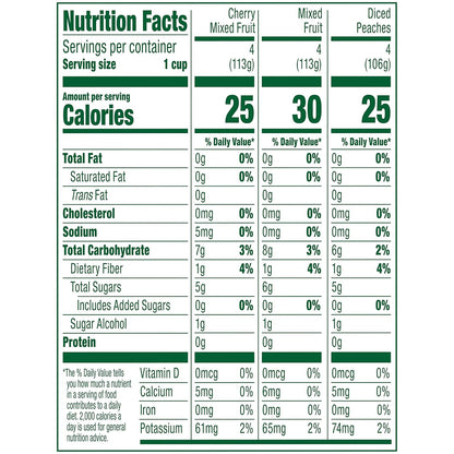 del monte fruit cup snacks, family pack, no sugar added, 12-pack, 4 oz variety pack