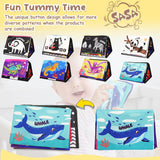 URMYWO Tummy Time Toys - Black and White High Contrast Baby Toy for Newborn - Baby Visual Stimulation Mirror - Crinkle Toy for Infant 0-3-6-12 Months - Boy Girl Shower Gifts - Easter Basket Stuffers