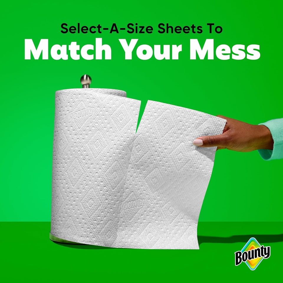 Bounty Select-A-Size Paper Towels, White, 8 Triple Rolls = 24 Regular Rolls