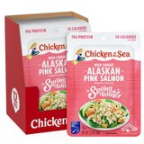 chicken of the sea alaskan pink salmon in spring water 2.5 ounce packets, wild caught, skinless & boneless, gluten-free, 12 count