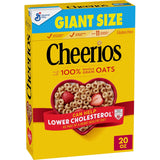 Cheerios Limited Edition Heart Shapes, Affirmations Box, Gluten Free, Giant Size, 20 oz Cereal