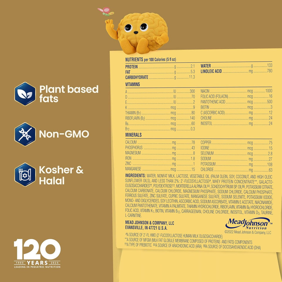Enfamil NeuroPro Ready-to-Use Baby Formula with DHA and Prebiotics, Non-GMO, 24 Count Nursette Bottles
