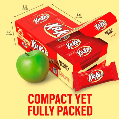 kit kat milk chocolate wafer snack size 25 pieces 12.25 oz pantry pack candy