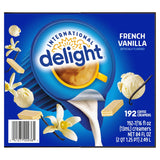 International Delight French Vanilla Single-Serve Coffee Creamer 192 Count Pack of 1 Shelf Stable Non-Dairy