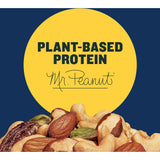 planters deluxe mixed nuts with sea salt, 27 oz resealable container, variety mixed nuts snacks