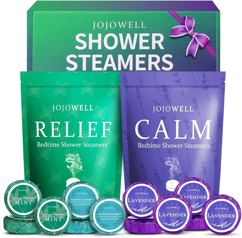 Shower Steamers Aromatherapy - 18 Pack Natural Essential Oils Relaxation Gift for Women, Men, Self Care Home Spa