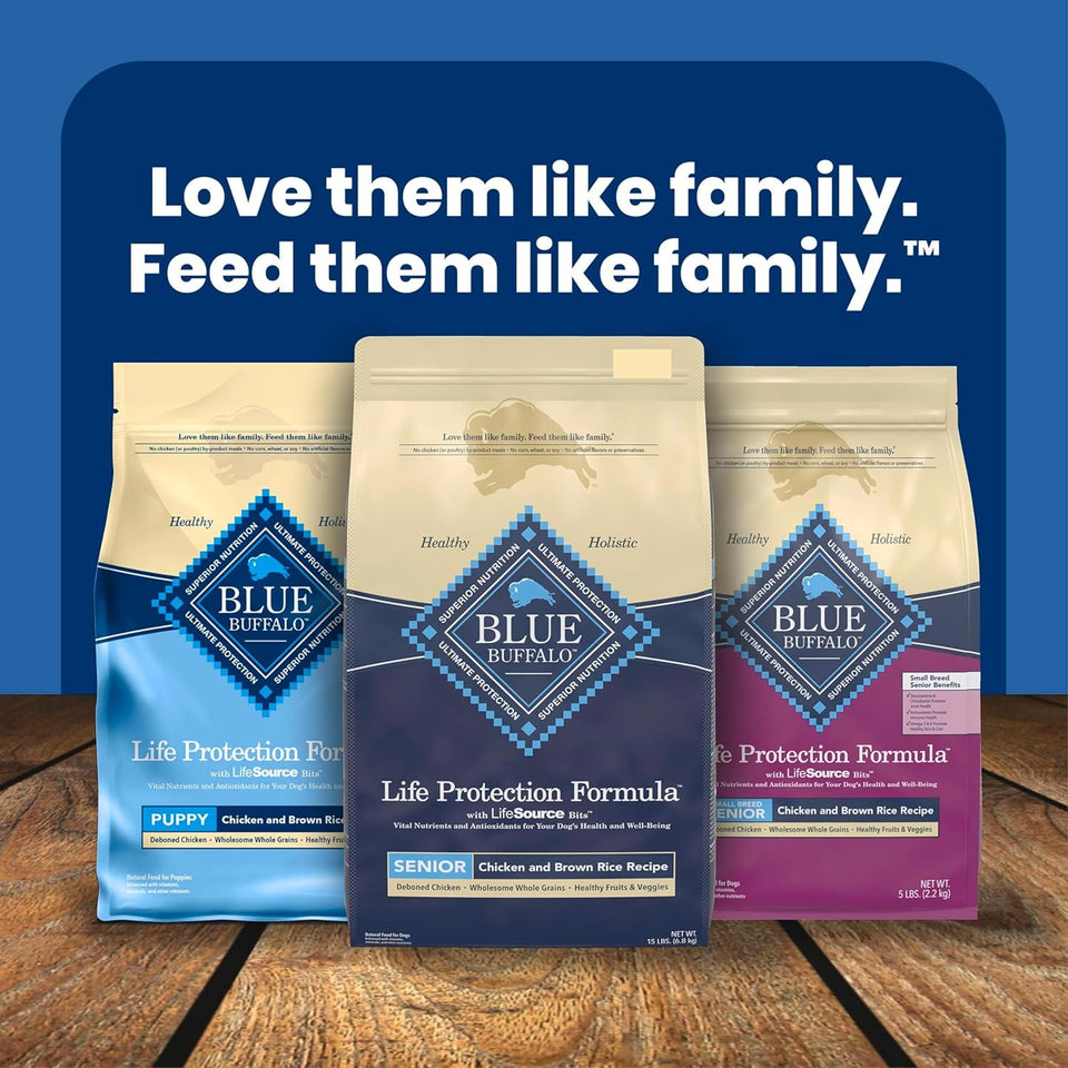 Blue Buffalo Life Protection Formula Senior Dry Dog Food - 5-lb Bag, Chicken & Brown Rice Recipe with Joint Health Support