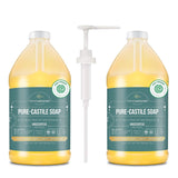 wholenaturals pure castile soap liquid ewg verified palm oil free unscented 64 fl oz