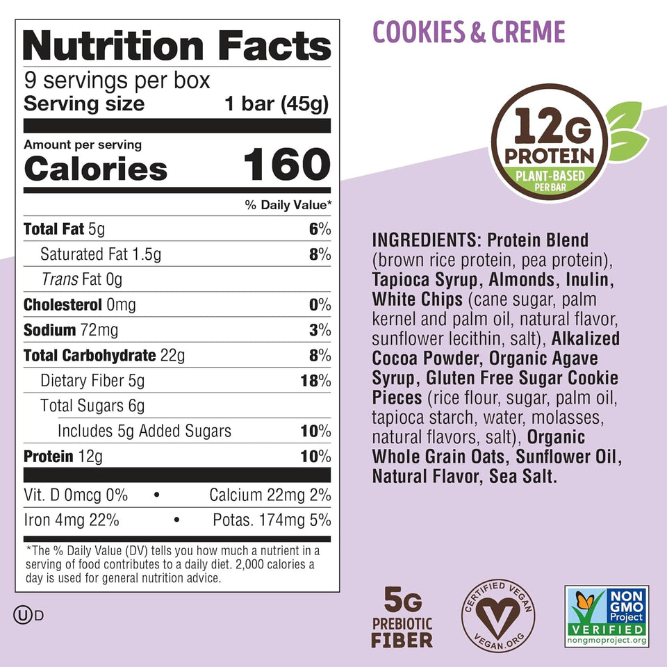 lenny-and-larrys-cookie-fied-protein-bar-9x45g-cookies-creme-vegan-protein-bar