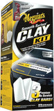 Meguiar's G191700 smooth surface clay kit for safe and easy car claying, glass finish results