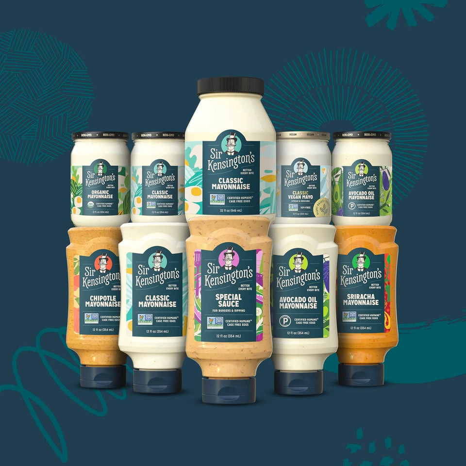 keto diet paleo diet certified gluten free non-gmo verified sir kensingtons avocado oil mayo 12 oz