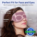 Cooling Eye Mask for Puffy Eyes - Relaxing Gift for Women with Migraine Relief