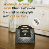 Dr. Killigan's Premium Double Potent Pantry Moth Traps with Pheromones Prime, Sticky Indian Meal Moth Traps for Kitchen, How to Get Rid of Moths in House (6 Pack, Black)